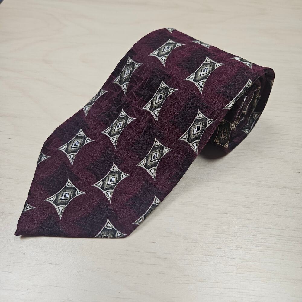 Vintage XL ALL SILK Hand Crafted For Nordstrom J Z Richards men's tie USA Made
